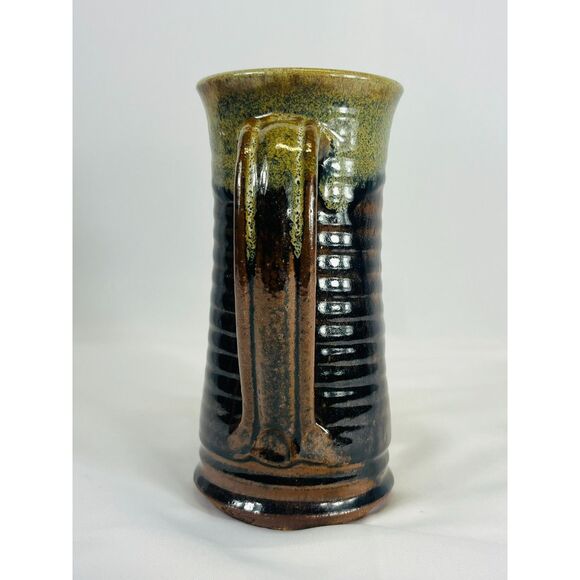 Mahon Hand Crafted Wasted Pottery Mug Stein Mustache - Picture 4 of 8